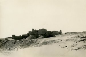 Klooster van St Simeon, gezien vanuit het noorden, Aswan, Egypte, foto door Ugo Monneret de Villard door Ugo Monneret de Villard