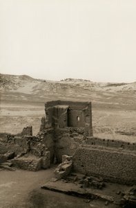 Westelijke toren van het klooster van St Simeon, Aswan, Egypte, foto door Ugo Monneret de Villard door Ugo Monneret de Villard