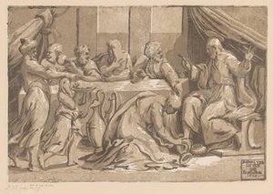 Christus gezalfd door Maria Magdalena