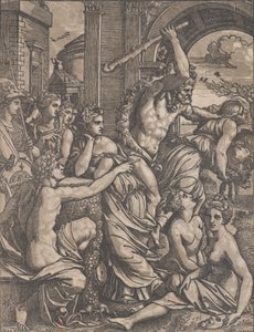Hercules verjaagt Hebzucht uit de Tempel van de Muzen