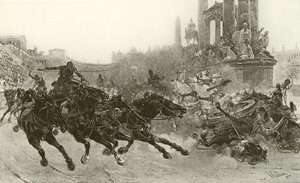 Rome onder Trajanus - Een wagenrace door Ulpiano Checa y Sanz