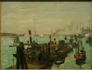 In de haven van Hamburg