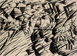 Stemmingen: Degenen die gaan, 1912 door Umberto Boccioni