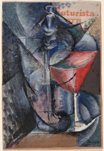 Stilleven: Glas en Sifon door Umberto Boccioni