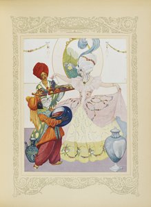 We vulden schalen, serveerden haar fruit en potten jam, illustratie uit 