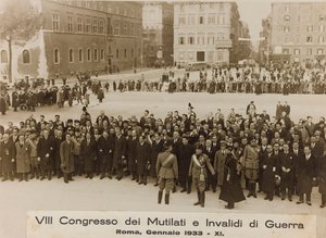 VIII Congres van Verminkten en Oorlogsinvaliden - Rome, januari 1933