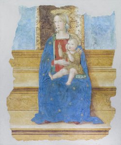 Voedende Madonna, begin 16e eeuw, Baldo de Sarofini da Perugia? door Umbrian School