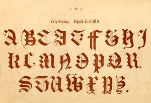 17e eeuw. Kerktekst MS., 1862 door Unbekannt