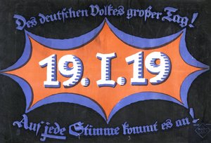 19 januari 1919. Duitse federale verkiezingen, 1919