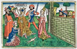 1 Koningen 3:16-28: het Oordeel van Salomo door Unbekannt