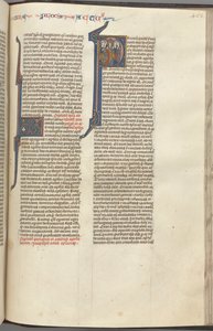 74. Fol. 463r, Handelingen, gehistorieerde initiaal P, de Hemelvaart, ca. 1275-1300