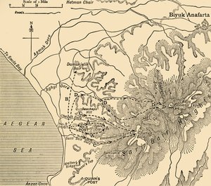 ANZAC opmars, Gallipoli-schiereiland, Eerste Wereldoorlog, 1915 door Unbekannt
