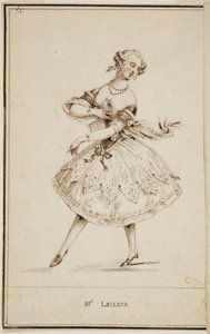 Een balletdanseres, juffrouw Leclerc door Unbekannt