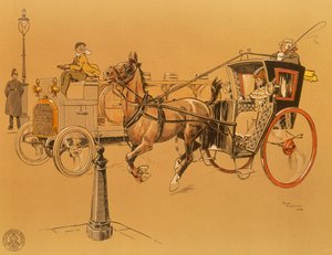 Een Berliet vrachtwagen, 1906 door Unbekannt