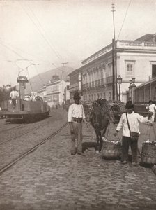 Een straatbeeld van Botafogo, Rio, 1914