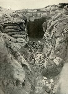 Een veroverde Duitse loopgraaf, 1919