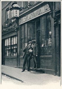 Een Chinese winkel, Limehouse, Londen, ca. 1900 door Unbekannt
