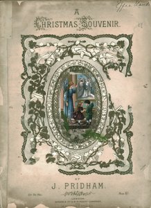 Een kerstsouvenir, voorpagina van bladmuziek, c1860s
