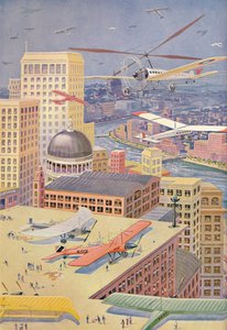 Een stad van de toekomst, 1927 door Unbekannt
