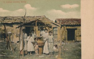 Een Cubaanse plattelandsfamilie, 1908 door Unbekannt