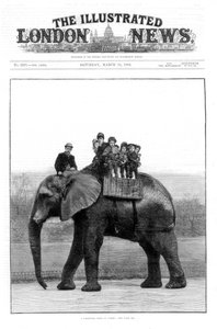 Een Afscheidsrit op Jumbo, London Zoo, 1882