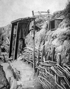Een Franse loopgraaf, Eerste Wereldoorlog, 1915