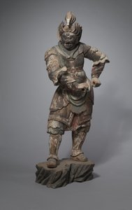Een hemelse generaal, een van de Junishinsho, 1200s door Unbekannt