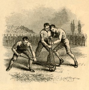 Een levendige scrimmage, 1881 door Unbekannt