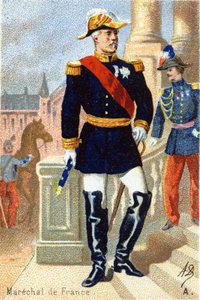 A: Maarschalk van Frankrijk. Gravure in "Militair Alfabet" door Unbekannt