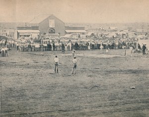 Een massabijeenkomst in Bulawayo, c1900 door Unbekannt