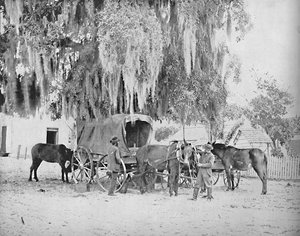 Een koopman uit San Antonio, Texas, ca. 1897