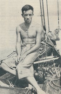 Een moderne Odysseus. Gerbault gefotografeerd in Suva, op de Fiji-eilanden door Unbekannt