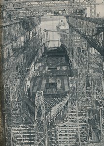 Een Nest van Staal. Cunard White Star lijnschip Georgic in aanbouw, 1927-1929, 1936