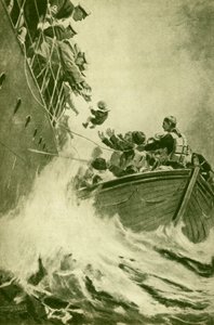 Een redding op zee, c1930 door Unbekannt