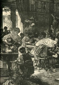 Een Romeins banket, 1890 door Unbekannt