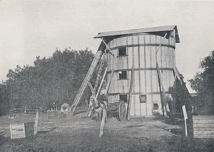 Een Silo, nabij Mildura, Victoria