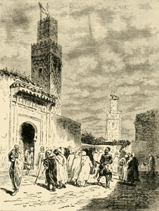 Een Straat in Fez, 1890 door Unbekannt