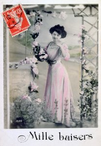 Duizend kussen, Franse ansichtkaart, ca. 1900 door Unbekannt