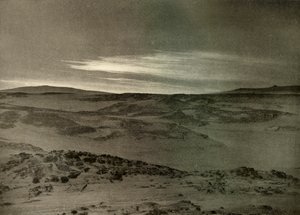Een uitzicht naar het noorden, richting de stervende zon, in maart, ca. 1908, 1909