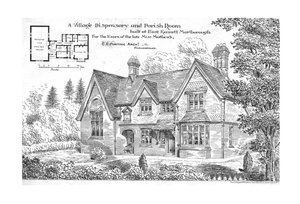 Een dorpsapotheek en parochiezaal gebouwd in East Kennett, Marlborough, 1884 door Unbekannt