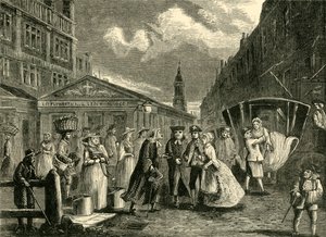 Een Huwelijk in de Fleet, c1740s, c1872 door Unbekannt
