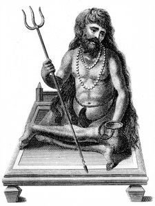 Een yogi mediterend, 1811