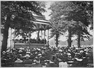 Een band in Hyde Park, Londen
