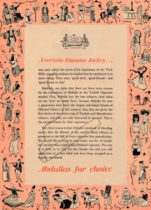 Een zekere beroemde jockey Abdullas voor keuze, 1939 door Unbekannt