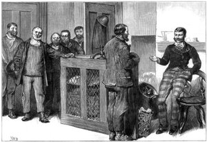 Een mijnstaking, Zuid-Wales, 1875