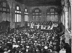 Een concert aan de Guildhall School of Music, Londen, ca. 1901 door Unbekannt