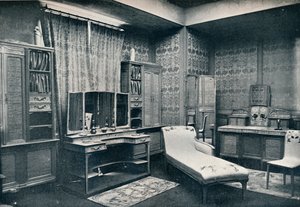Een kleedkamer door Georges de Feure 1868-1943, 1900