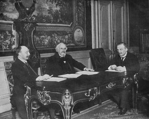 Een financiële conferentie van de Geallieerden, Parijs, 1915