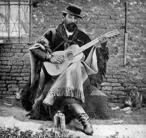 Een gaucho, Argentinië, 1922 door Unbekannt