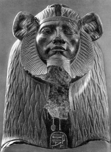 Een granieten sfinx van koning Amenemhat III, ca. 1820 v.Chr. 1936